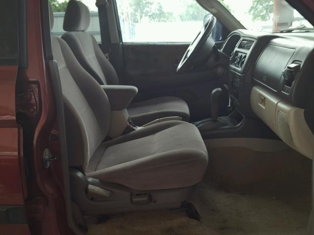 JA4LS21H11P013785 - 2001 MITSUBISHI MONTERO SP BURGUNDY photo 5