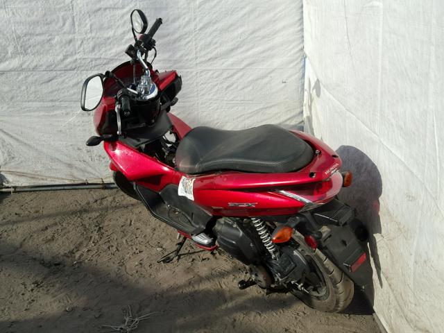 MLHJF2802B5001771 - 2011 HONDA PCX წითელი ფოტო 3