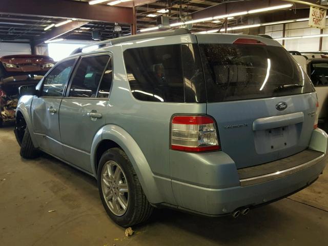 1FMDK06W88GA05954 - 2008 FORD TAURUS X L BLUE photo 3