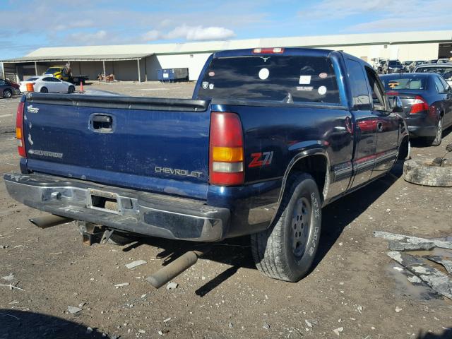 2GCEK19T9Y1236844 - 2000 CHEVROLET SILVERADO BLUE photo 4