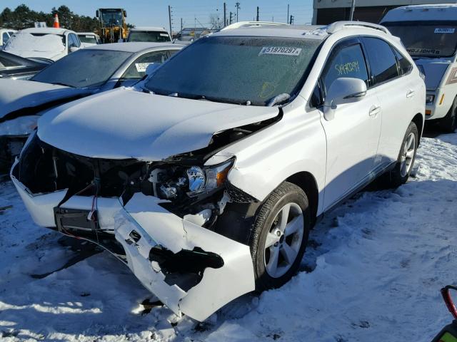 2T2BK1BA1BC106038 - 2011 LEXUS RX 350 WHITE photo 2