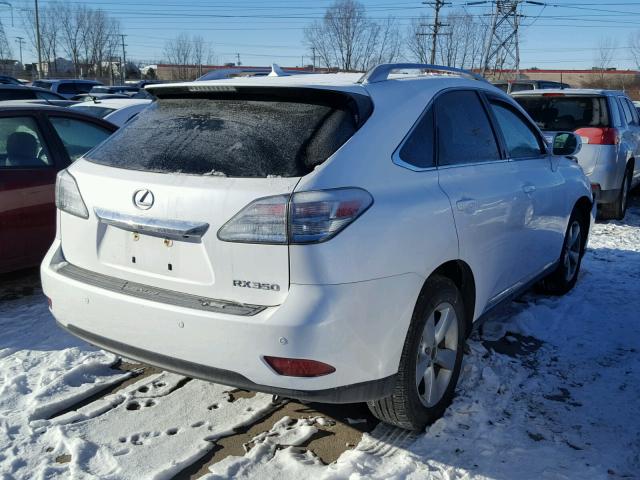 2T2BK1BA1BC106038 - 2011 LEXUS RX 350 WHITE photo 4