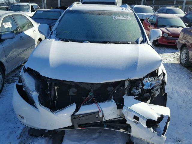 2T2BK1BA1BC106038 - 2011 LEXUS RX 350 WHITE photo 9