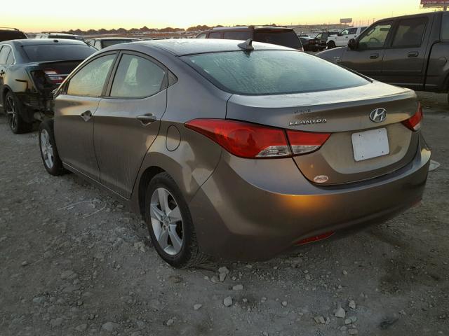 5NPDH4AE1DH271458 - 2013 HYUNDAI ELANTRA GL TAN photo 3