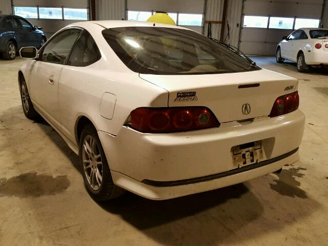 JH4DC54876S000871 - 2006 ACURA RSX WHITE photo 3