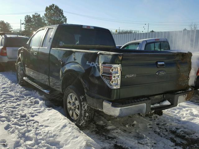 1FTFX1ET5CFA83019 - 2012 FORD F150 SUPER GREEN photo 3