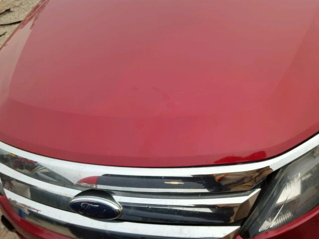 3FAHP0HA6AR101823 - 2010 FORD FUSION SE RED photo 7