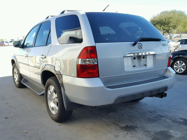 2HNYD18232H510919 - 2002 ACURA MDX SILVER photo 3