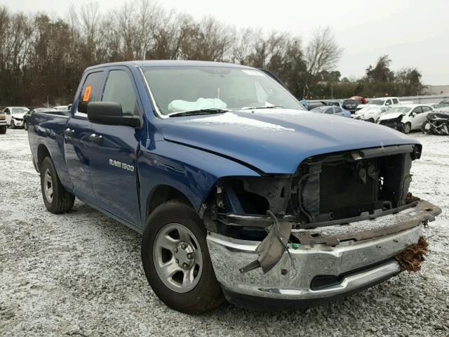 1D7RB1GKXBS676967 - 2011 DODGE RAM 1500 BLUE photo 1