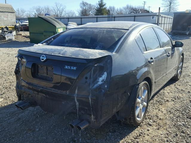 1N4BA41E84C889678 - 2004 NISSAN MAXIMA SE BLACK photo 4