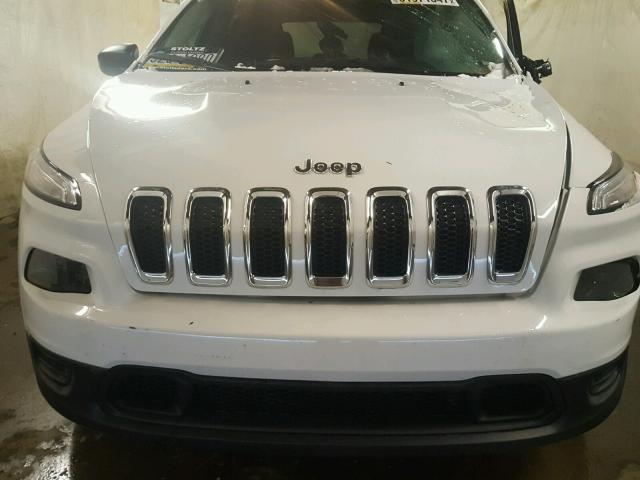 1C4PJMAB9GW182405 - 2016 JEEP CHEROKEE S WHITE photo 7