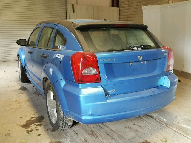 1B3HB48B18D550159 - 2008 DODGE CALIBER SX BLUE photo 3