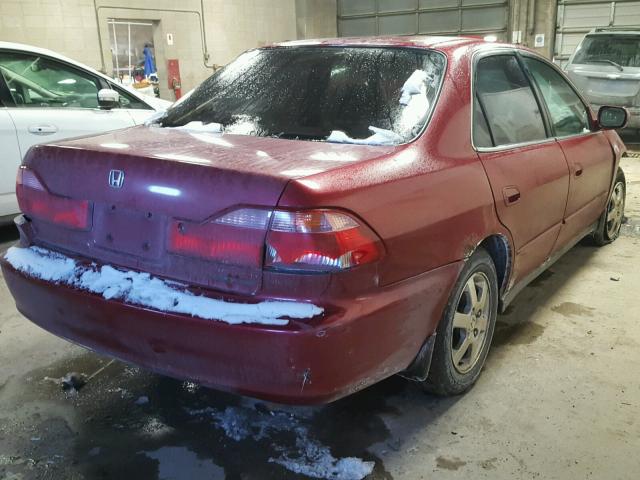 JHMCG5674YC030749 - 2000 HONDA ACCORD SE RED photo 4