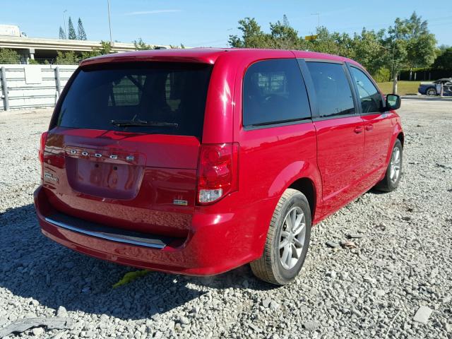 2C4RDGBG1FR710103 - 2015 DODGE GRAND CARA RED photo 4