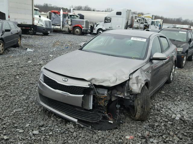 5XXGT4L32GG076055 - 2016 KIA OPTIMA LX SILVER photo 2