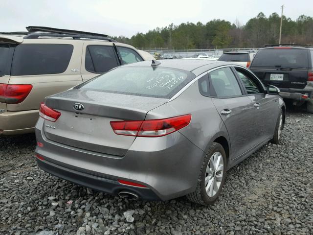 5XXGT4L32GG076055 - 2016 KIA OPTIMA LX SILVER photo 4