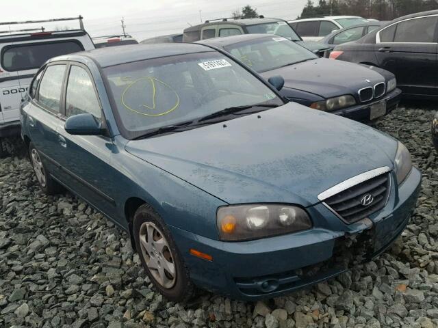 KMHDN56D76U199166 - 2006 HYUNDAI ELANTRA GL TEAL photo 1