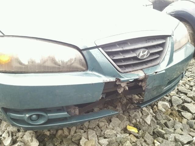 KMHDN56D76U199166 - 2006 HYUNDAI ELANTRA GL TEAL photo 10