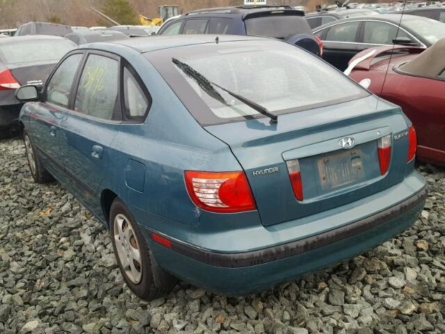 KMHDN56D76U199166 - 2006 HYUNDAI ELANTRA GL TEAL photo 3