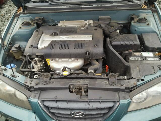 KMHDN56D76U199166 - 2006 HYUNDAI ELANTRA GL TEAL photo 7