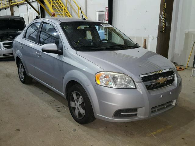 KL1TD56E99B644624 - 2009 CHEVROLET AVEO LS SILVER photo 1