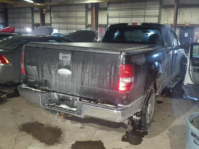 1FTRF14W38KB60335 - 2008 FORD F150 BLACK photo 4