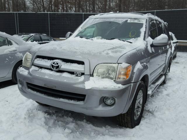 5TDBT48A96S265669 - 2006 TOYOTA SEQUOIA LI SILVER photo 2