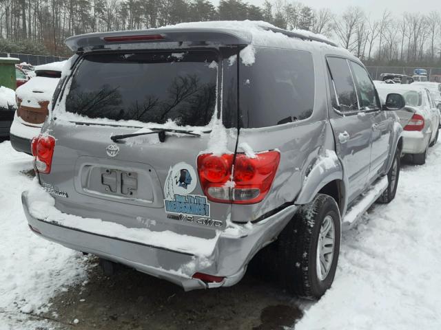 5TDBT48A96S265669 - 2006 TOYOTA SEQUOIA LI SILVER photo 4