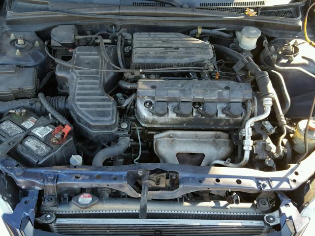 2HGES16694H563228 - 2004 HONDA CIVIC LX BLUE photo 7