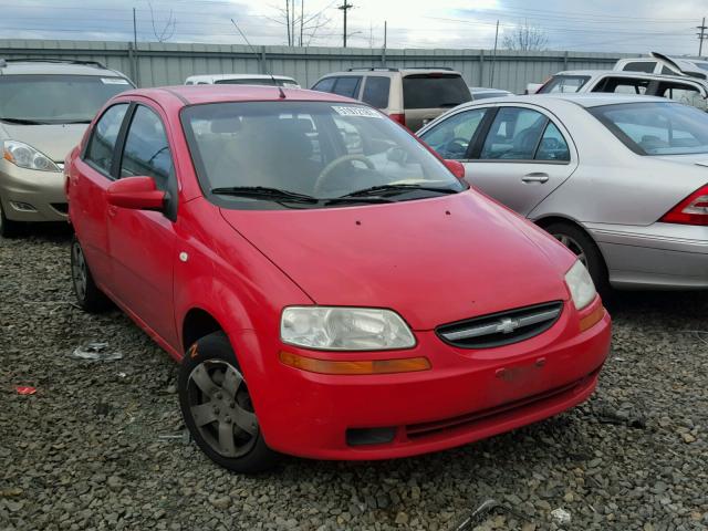 KL1TD56606B514588 - 2006 CHEVROLET AVEO BASE RED photo 1