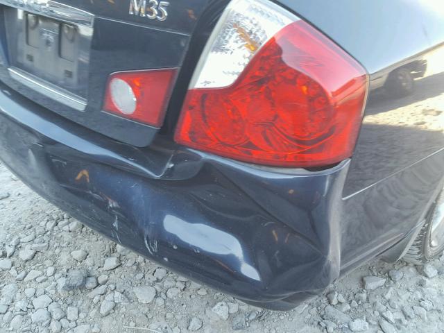 JNKAY01E76M112320 - 2006 INFINITI M35 BASE BLUE photo 9