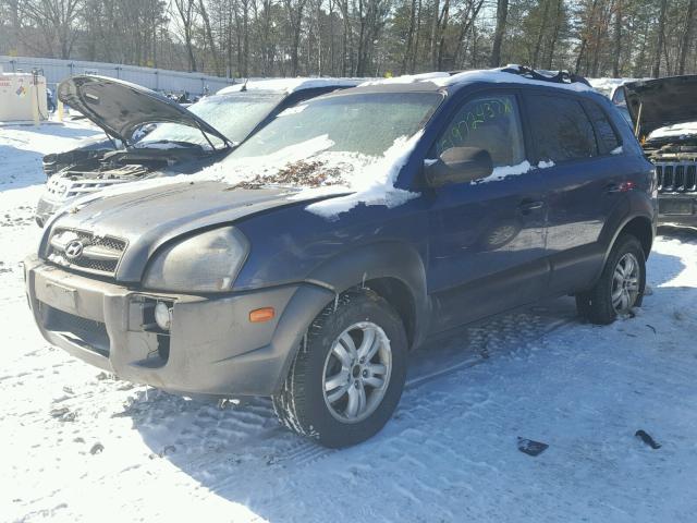 KM8JN72D27U614089 - 2007 HYUNDAI TUCSON SE BLUE photo 2