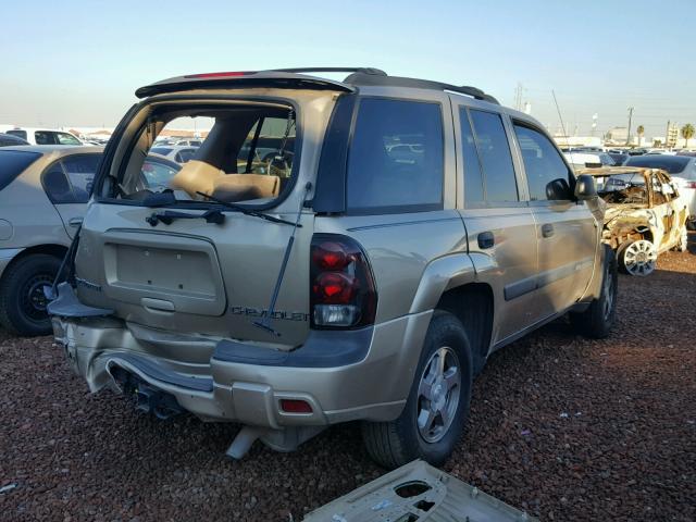 1GNDT13S242436927 - 2004 CHEVROLET TRAILBLAZE GOLD photo 4