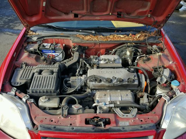 1HGEJ8240YL060048 - 2000 HONDA CIVIC EX RED photo 7