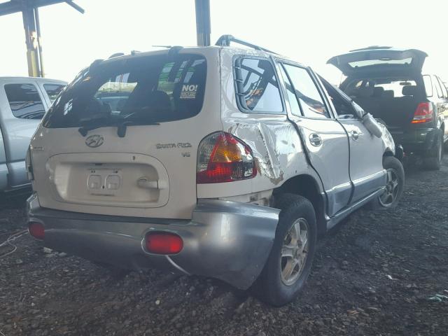 KM8SC13D04U775915 - 2004 HYUNDAI SANTA FE G WHITE photo 4