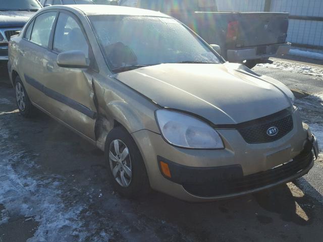 KNADE123686390575 - 2008 KIA RIO BASE TAN photo 1