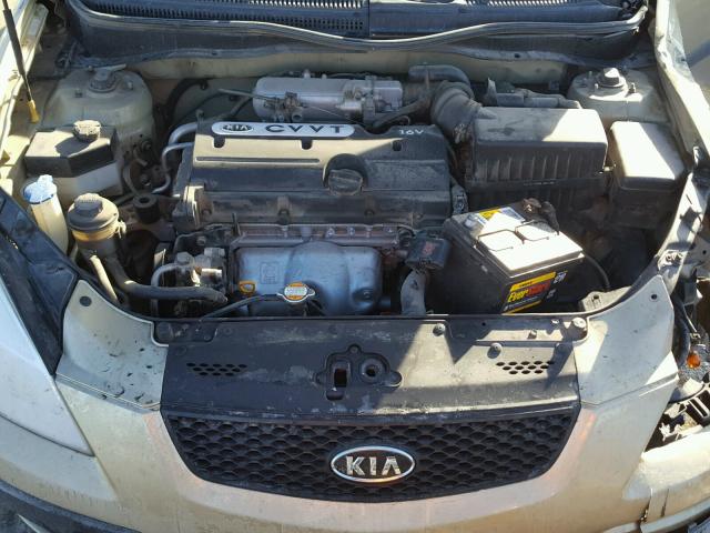 KNADE123686390575 - 2008 KIA RIO BASE TAN photo 7