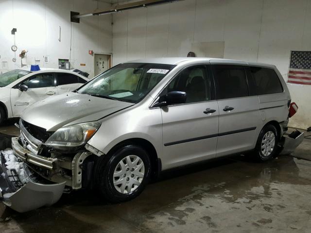 5FNRL38206B100812 - 2006 HONDA ODYSSEY LX SILVER photo 2