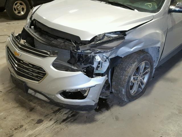 2GNFLGE32G6209567 - 2016 CHEVROLET EQUINOX LT SILVER photo 9