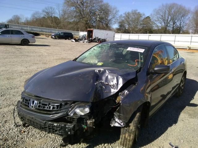 1HGCR2F36HA175957 - 2017 HONDA ACCORD LX GRAY photo 2