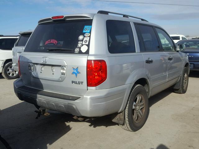 2HKYF18403H549199 - 2003 HONDA PILOT EX SILVER photo 4