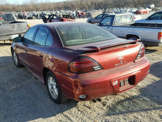 1G2NF52F33C134415 - 2003 PONTIAC GRAND AM S MAROON photo 3