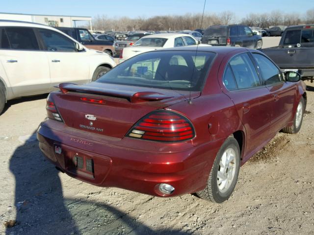 1G2NF52F33C134415 - 2003 PONTIAC GRAND AM S MAROON photo 4