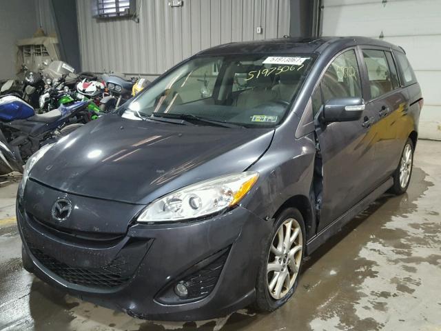 JM1CW2DL6D0160188 - 2013 MAZDA 5 CHARCOAL photo 2