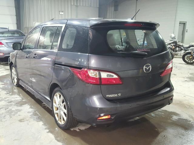 JM1CW2DL6D0160188 - 2013 MAZDA 5 CHARCOAL photo 3