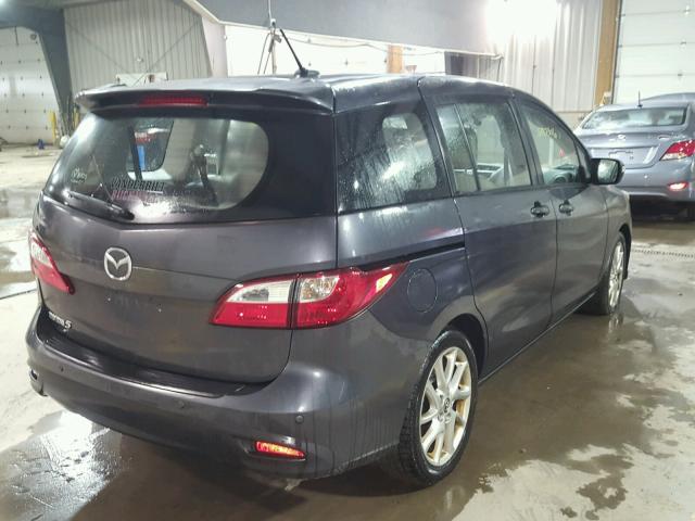 JM1CW2DL6D0160188 - 2013 MAZDA 5 CHARCOAL photo 4