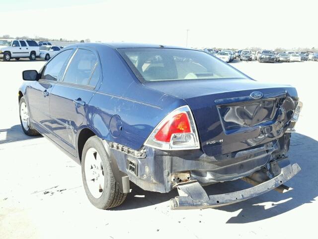 3FAFP07Z06R167936 - 2006 FORD FUSION SE BLUE photo 3