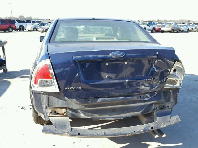 3FAFP07Z06R167936 - 2006 FORD FUSION SE BLUE photo 9