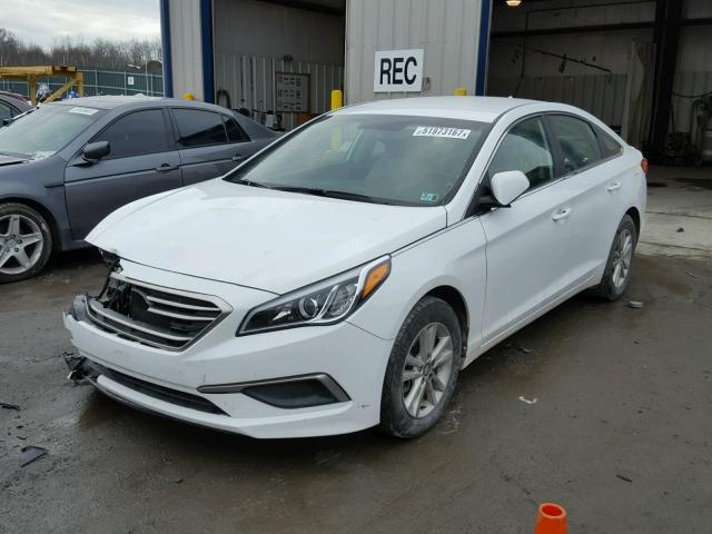 5NPE24AF6GH270714 - 2016 HYUNDAI SONATA SE WHITE photo 2