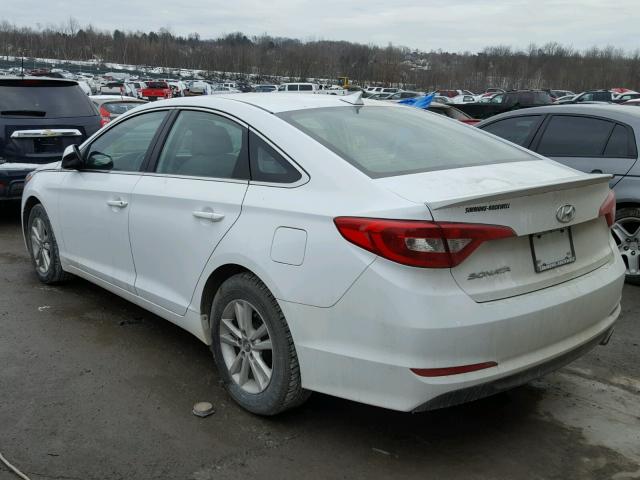 5NPE24AF6GH270714 - 2016 HYUNDAI SONATA SE WHITE photo 3